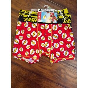 DC Comics The Flash Boxer Briefs Boys XL 14-16 Multi New 4-Pack Athletic Stretch